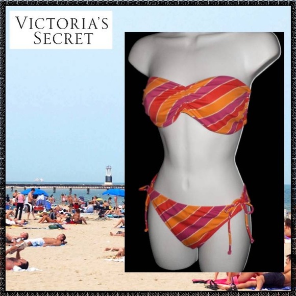 Victoria's Secret Other - VICTORIAS SECRET Swim  Suit 10 PINK ORANGE Bikini